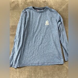 Vineyard Vines Heather Blue Long Sleeve Tee